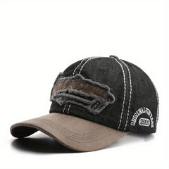 Japanese Retro Denim Peaked Cap Sun Protection Baseball