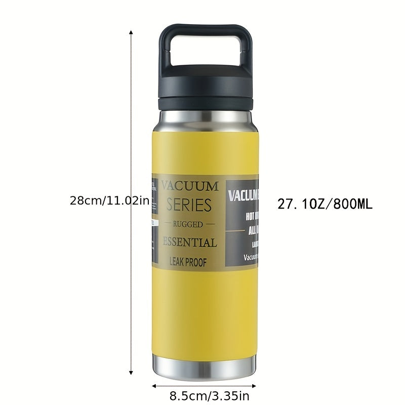 800ml Vacuum Flask Stainless Steel Thermal Bottle Leakproof Tumbler with Lid