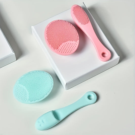 2pcs Mini Finger Nose Cleansing Silicone Brush