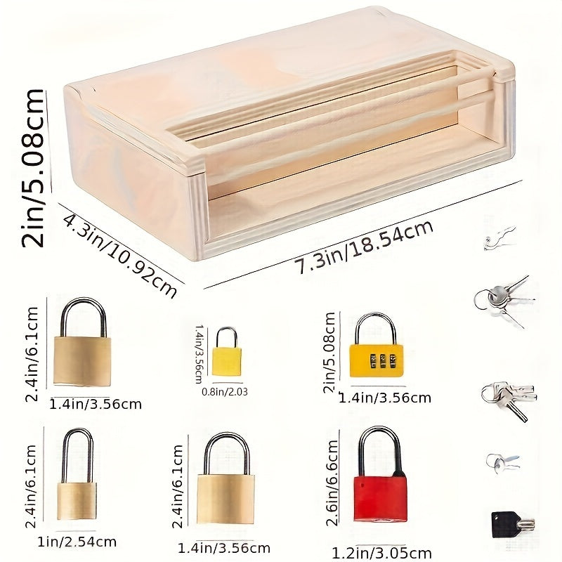 Kids' Educational Lock and Key Toy Set for Home School - Gift Idea