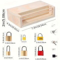Kids' Educational Lock and Key Toy Set for Home School - Gift Idea