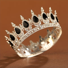 Yabeni Princess Crown Hair Accessory Rhinestone Wedding Birthday Party Dress Up