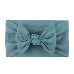 Baby Girls Stretch Solid Bow Nylon Headband