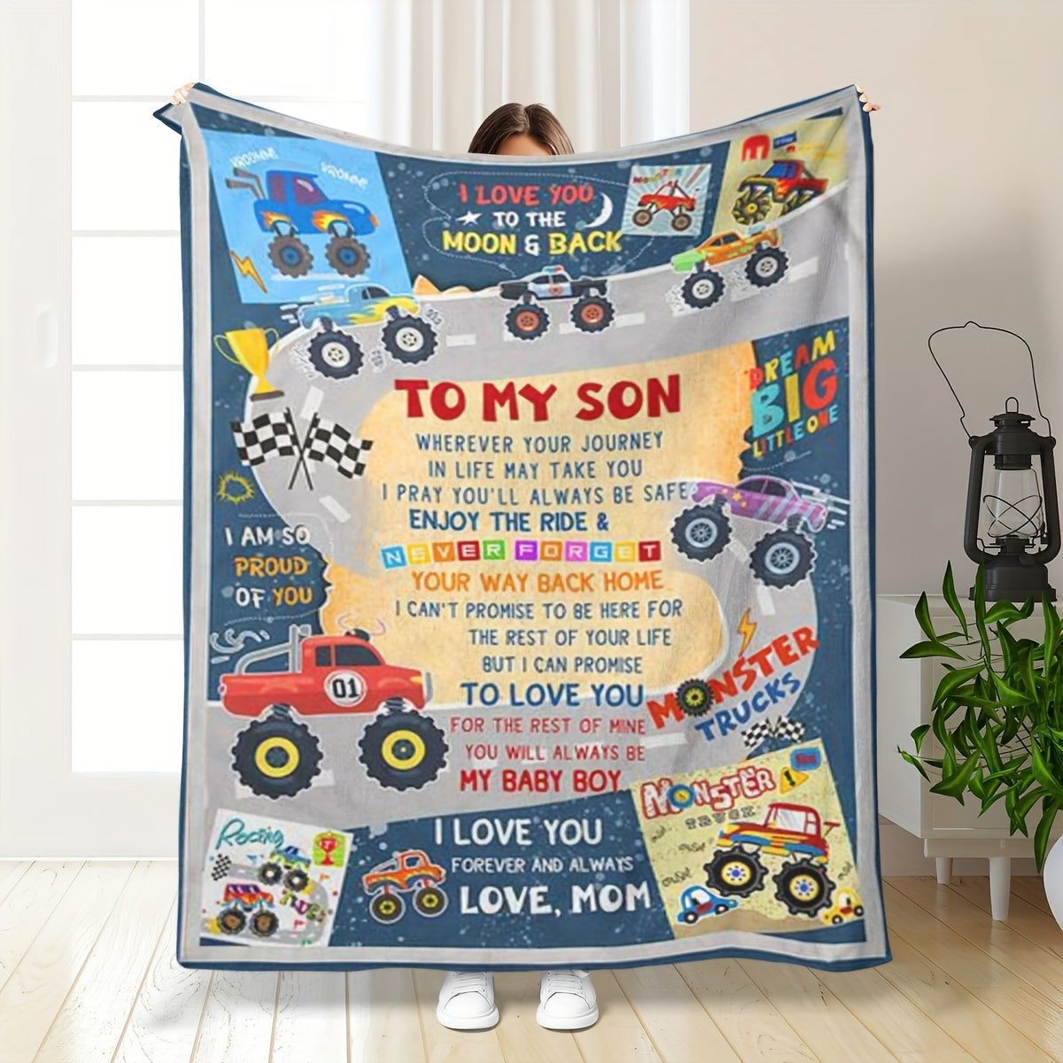 Creative Throw Blanket Son Gift