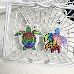 Peace Rainbow Turtle Grip Mobile Phone Holder