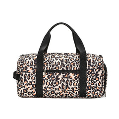 Leopard Gym Bag Waterproof Travel Overnight Men Women Dance Class