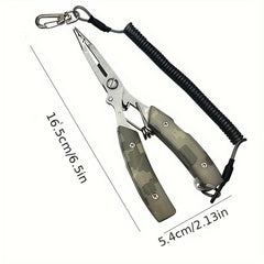 Camouflage Fishing Pliers Set Multifunctional Fish Extractor Tackle