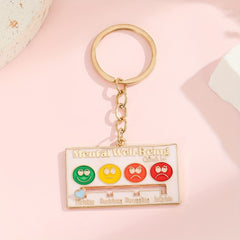 Colorful Zinc Alloy Keychain Men's Holiday Gift