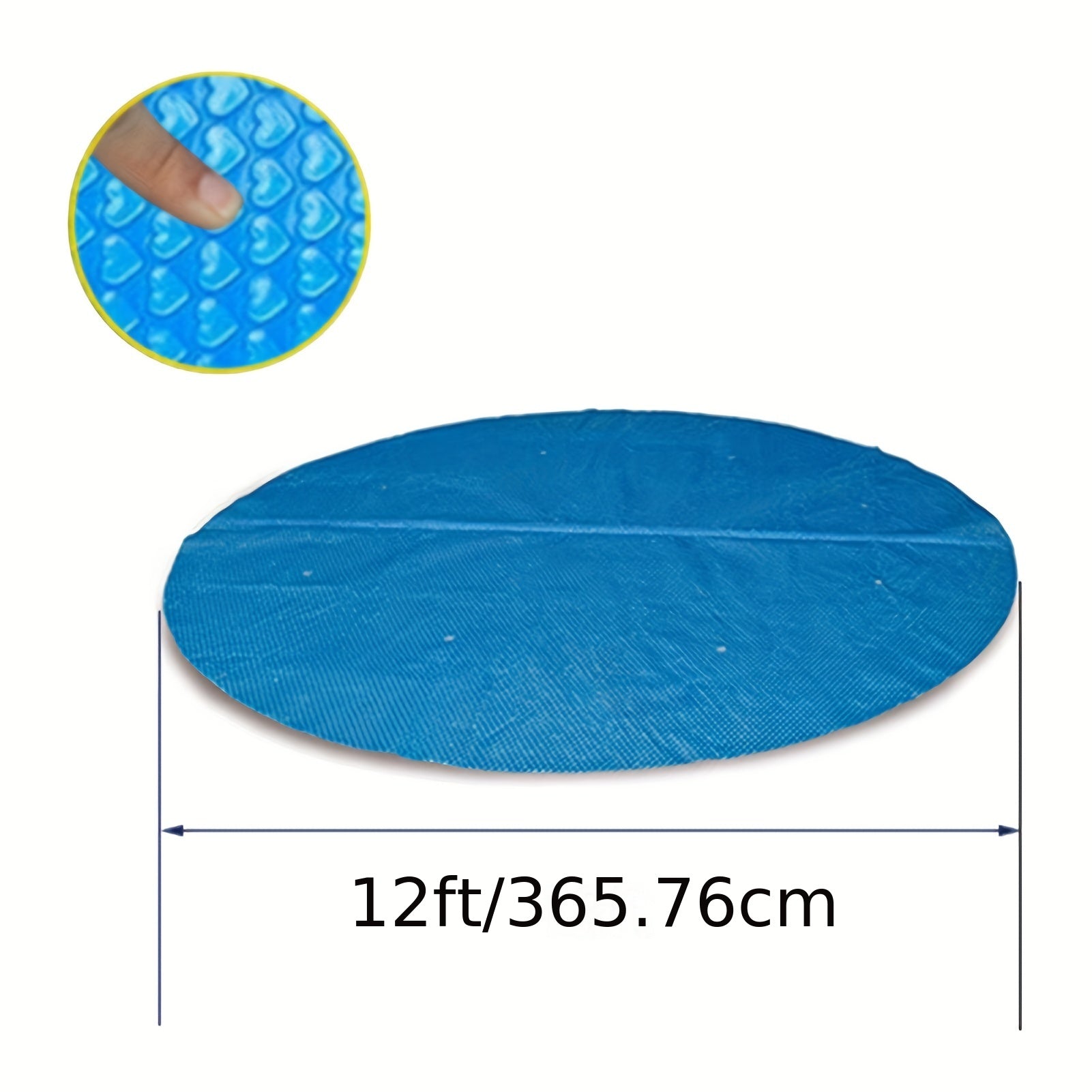 Solar Pool Cover 10ft Round - Heat Retaining Blanket - Waterproof