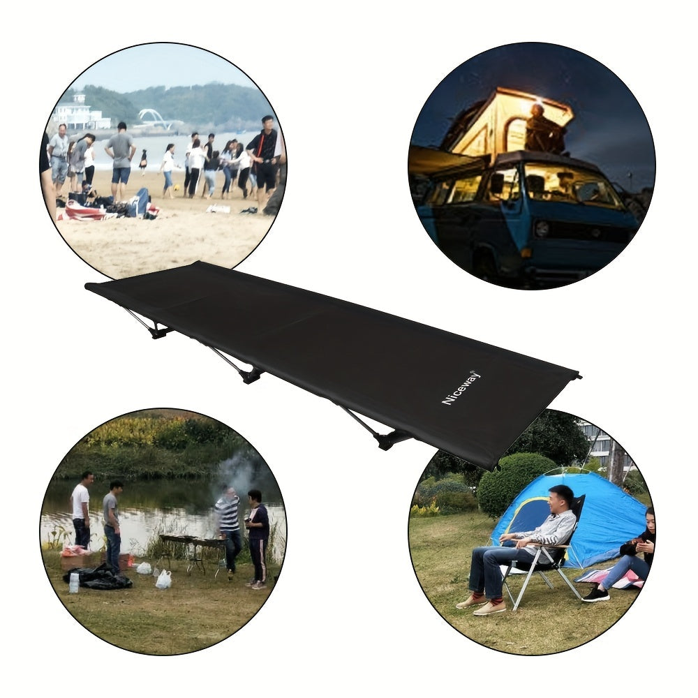 Outdoor Folding Bed Camping Bed Aluminum Alloy Single Bed
