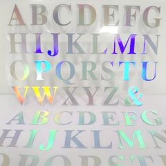 5 Pcs Laser Film Lettering Paper Instant Adhesive Decoration
