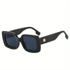 Men's Square Frame UV Protection Sunglasses with Case