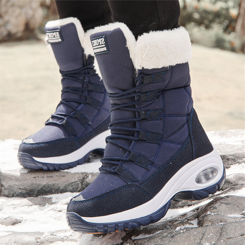 Women's Waterproof Snow Boots Warm Plush Lined Hiking Boots