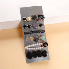 6pcs Crown Flower Hair Clip Barrette Hair Slides Non Slip Hair Decoration