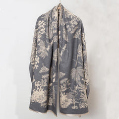 Vintage Jacquard Large Scarf Shawl Women - Windproof Warm Wrap