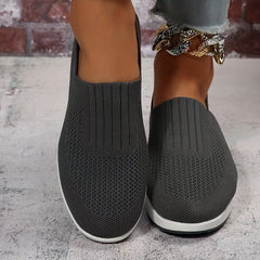 Women's Breathable Slip On Platform Sneakers Lightweight Air Cushion Shoes