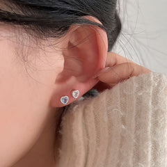 Moonstone Stud Earrings Delicate Jewelry 1Pair