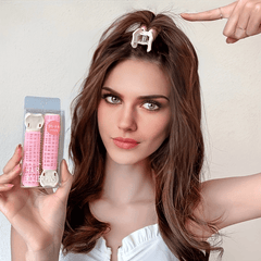 2pcs Heatless Bang Curler Clip Hair Root Curler Natural Fluffy Hair