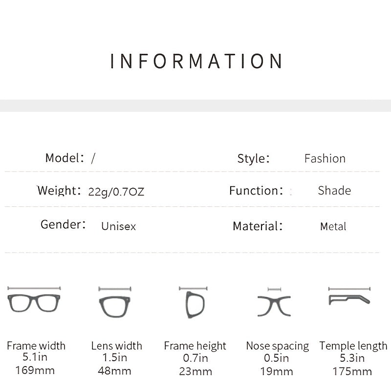 Y2K Gradient Rimless Sunglasses UV400