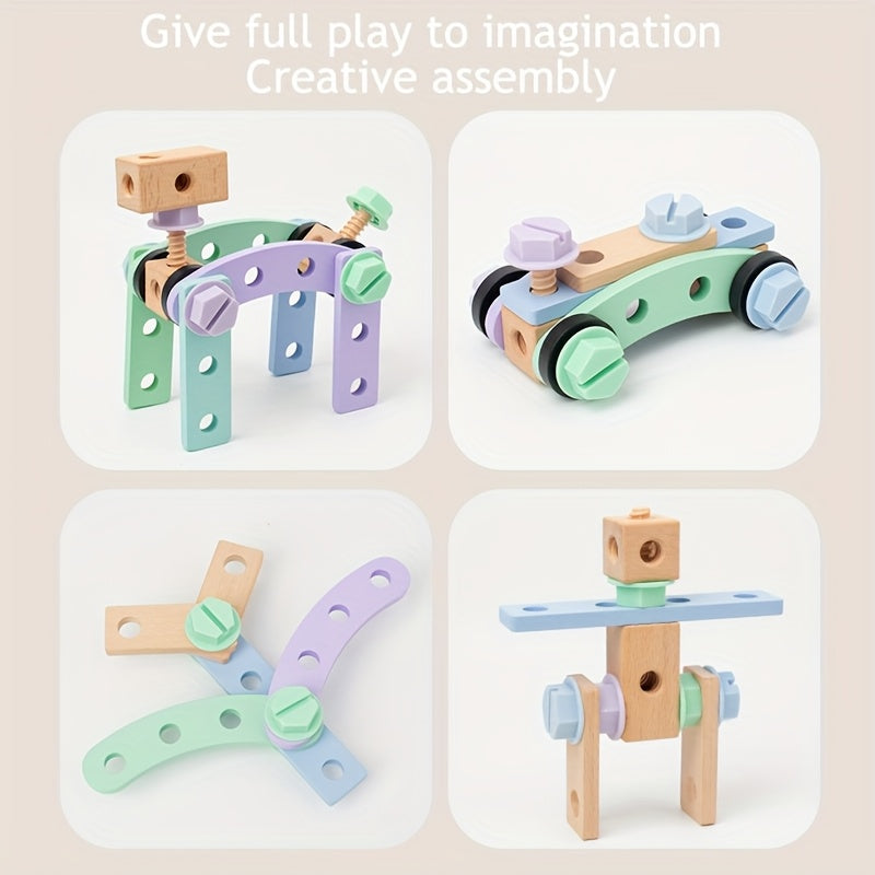 Arrival Hand Playful Nut & Screwdriver Set Wooden Toy