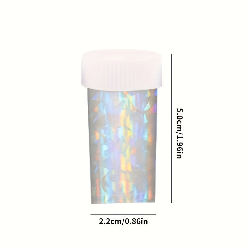 Holographic Nail Foil Transfer Stickers Laser Nail Art Decals
