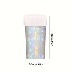 Holographic Nail Foil Transfer Stickers Laser Nail Art Decals