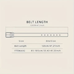 Retro Western Cowboy Men's Belt Casual Business PU Leather Belt