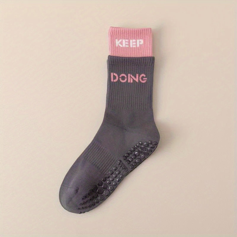 Colorblock Sports Socks Women's Stockings & Hosiery