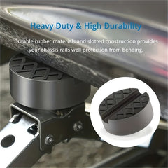 1pc Jack Rubber Cushion Protection Frame Rubber Slotted Floor Cushion