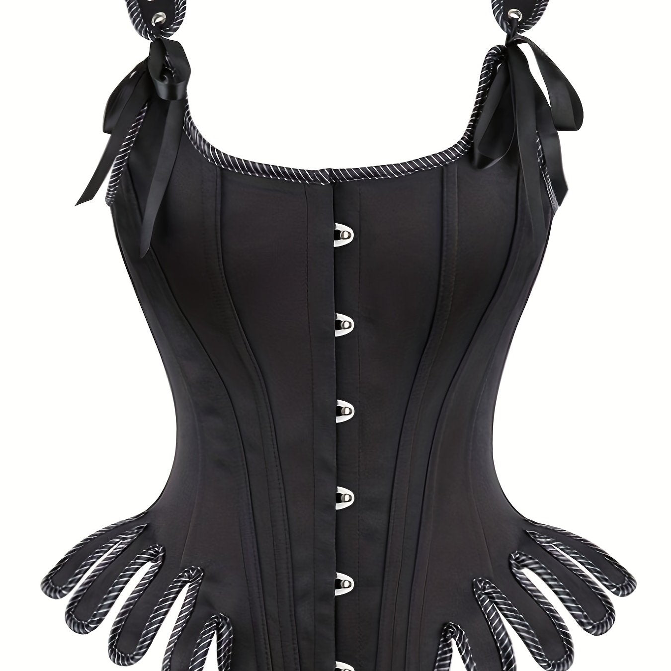 Hourglass Tank Corset Bustier Tummy Control Lace Up Body Shaper