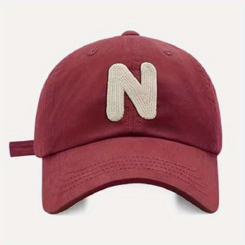 Vintage Red Baseball Cap Distressed Sun Hat Lightweight Dad Hat Unisex Golf