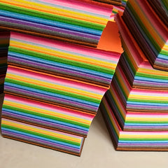 20 40pcs Nonwoven Multicolor Felt Fabric Patchwork Bundles for Scrapbooking DIY