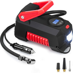 150 PSI Auto Air Compressor Tire Inflator Pump with Digital Display & Flashlight