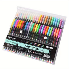 Gelmushta Gel Pens 60 Colors Set Adult Coloring Books Drawing