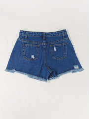 Toddler Girls GET THE PARTY STARTED Denim Shorts