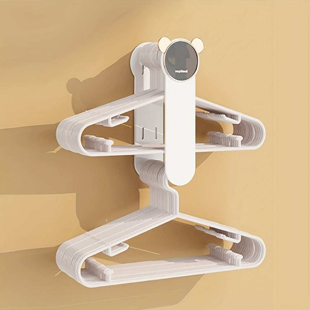 Telescoping Hanger Storage Organizer Holds Up To 50 Hangers