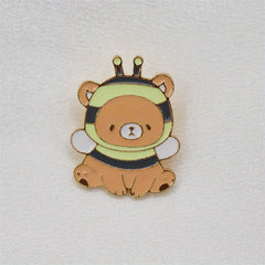 Anime Bear Novelty Brooch For Men