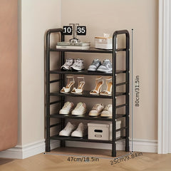 1pc Shoe Storage Rack Household Layer Shoe Rack Bedroom Floor Standing Storage