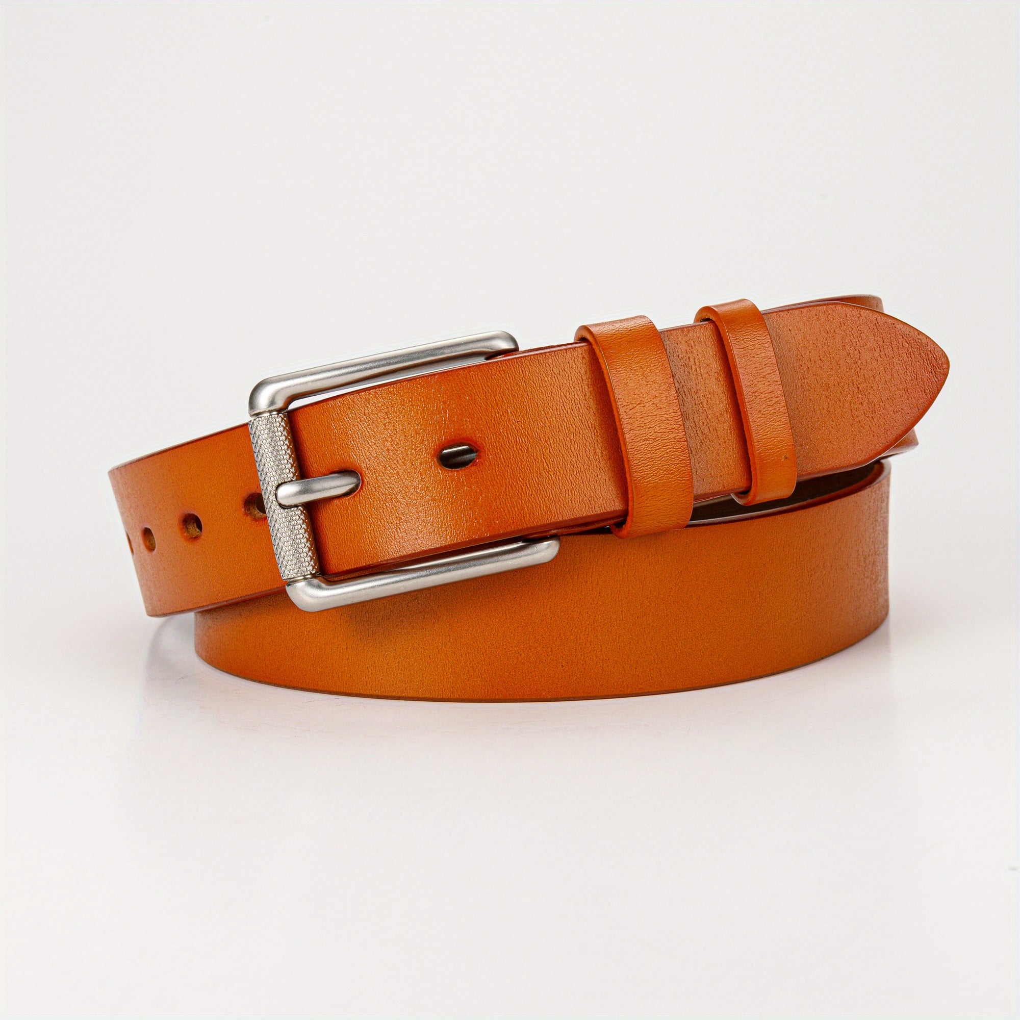 Men's Retro Two Layer Cowhide Leather Belt