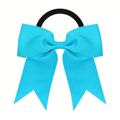 Large Bow Hair Tie For Kids Toddlers Girls Solid Hair Rope Elastic Hair Accessor