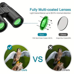 Lightweight HD BAK4 Binoculars for Adults & Kids