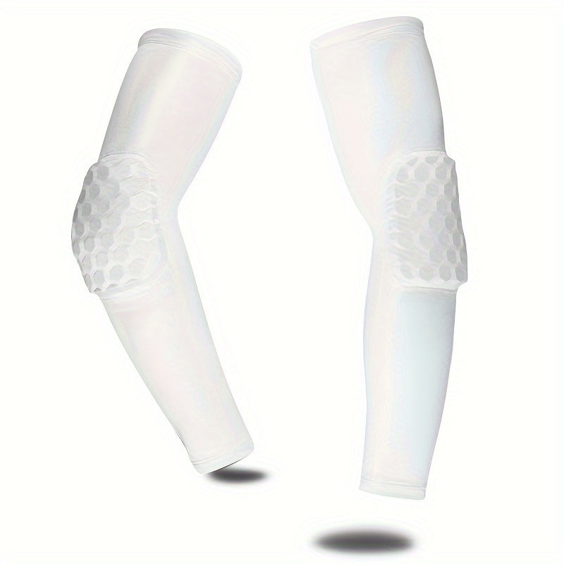 Honeycomb Arm Sleeves UV Protection Elbow Guards for Outdoor Sports