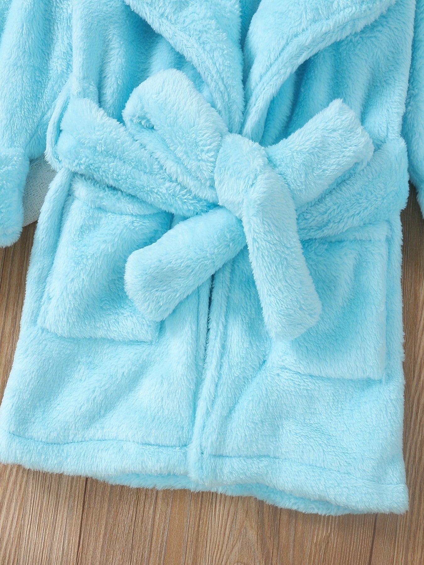Girls Boys Fluffy Long Sleeve PJ & Belt