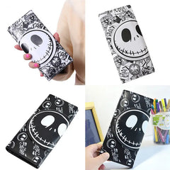 Nightmare Wallet Unisex Jack Skull Purse PU Leather Clutc