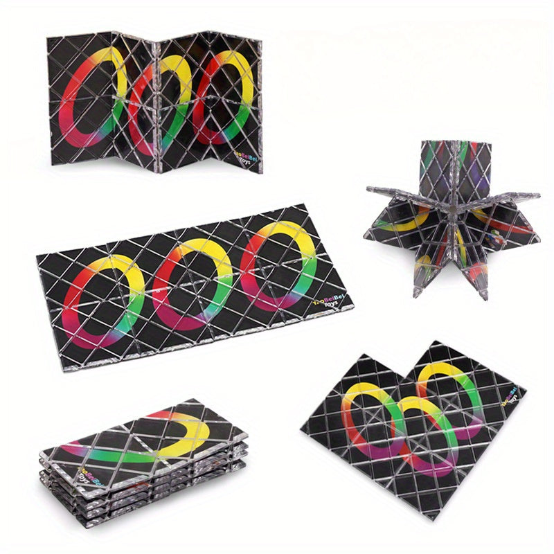 Magic Folding Puzzle Cube 18 8 Sided Illusion Brain Teaser for Birthdays