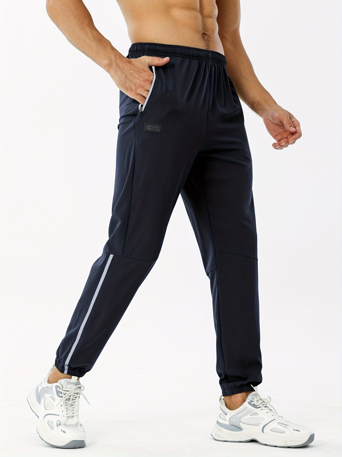 Men's Elastic Waist Active Pants for Outdoor Sports