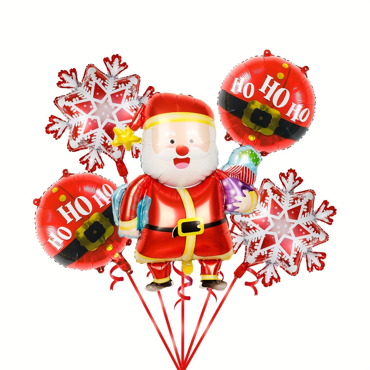 Santa Claus Christmas Decoration Set with Foil Balloons