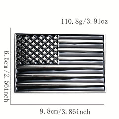 Vintage Flag Enamel Belt Buckle 1.57" Wide Jeans Accessory for Men