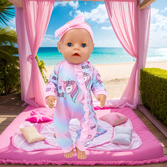 Pinkish Purple Summer Doll Headwear for 35-56-45 Dolls