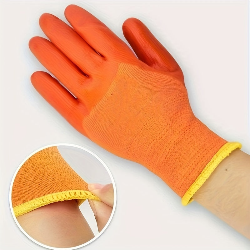 Waterproof PVC Labor Protection Gloves Full Hanging Rubber Thickened
